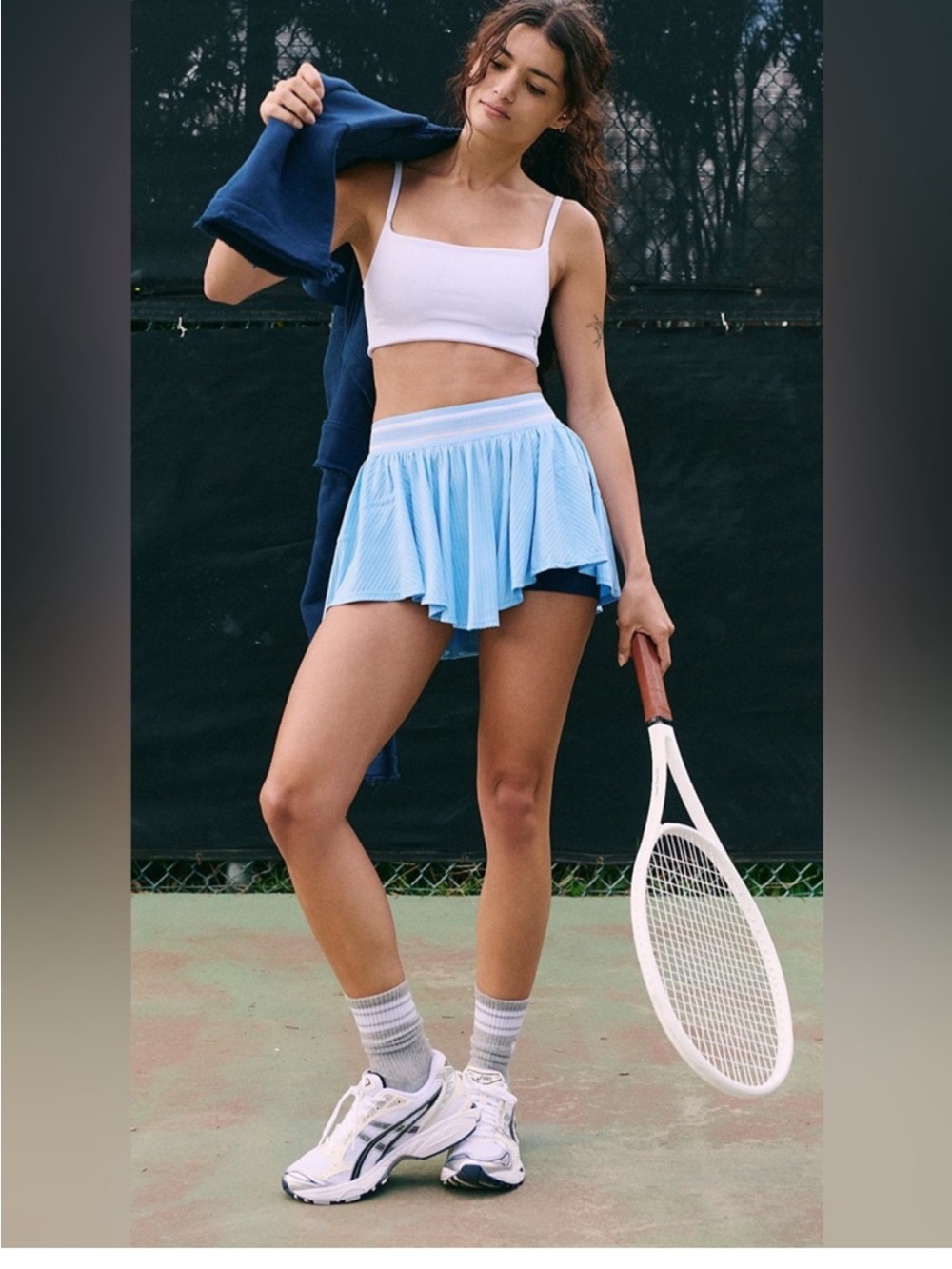 Free People Movement Sultry Skirt in Blue NWT